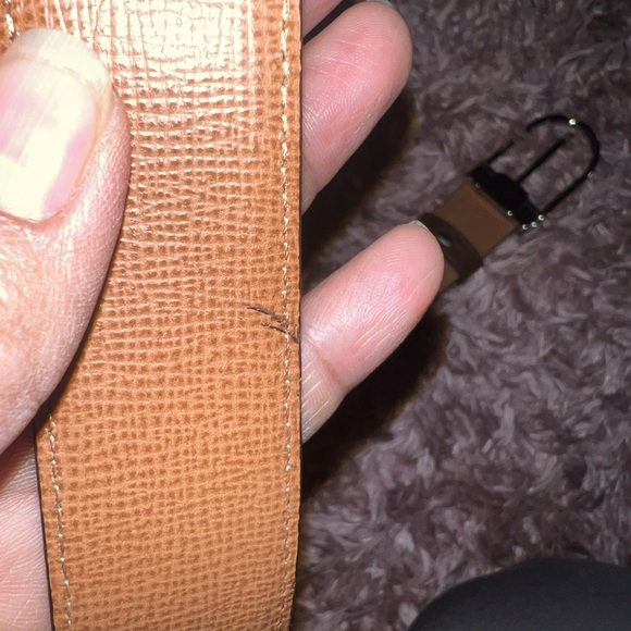 S.T. DuPont brown leather belt - Picture 8 of 10